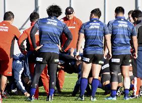 Rugby: Japan training for England test