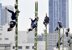 New Year event for Japanese firefighters