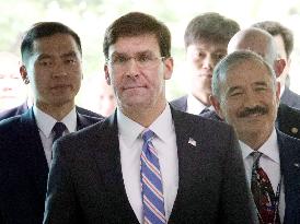 Pentagon chief Esper in S. Korea