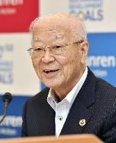 Japan business lobby chief Hiroaki Nakanishi