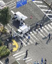 Car accident in Tokyo