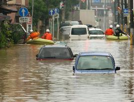 (1)Death toll hits 5 in Niigata, Fukuishima rainstorms, 2 missin