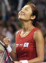 Morigami, Sugiyama give Japan lead in Fed Cup playoff