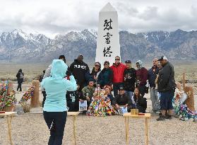 Memorial held at former Japanese-American internment camp