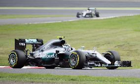 Motor racing: Rosberg pips Hamilton, Mercedes to start 1-2 at Japan Grand Prix
