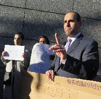 Protesters rally against U.S. travel ban near Tokyo embassy