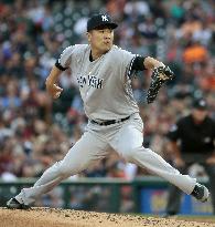 Baseball: Tanaka gets 9th win as Yankees beat Tigers