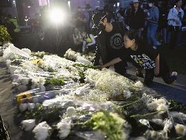 Death of Hong Kong student during protest