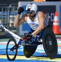 Australia's Fearnly wins men's wheelchair marathon in Tokyo