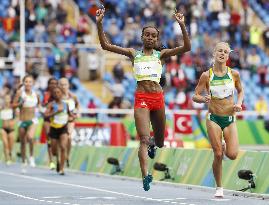Ethiopia's Ayana wins women's 10,000-meter gold with world record