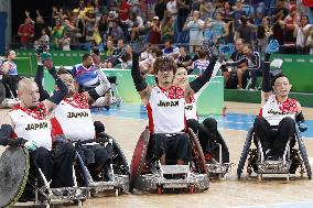 Japan wheelchair rugby team advances to semis