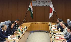 Japan, India defense ministers share concerns over N. Korea