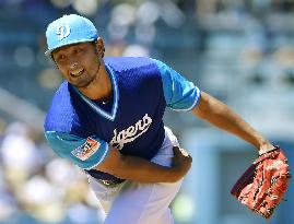 Baseball: Darvish handed 10th loss as Brewers edge Dodgers