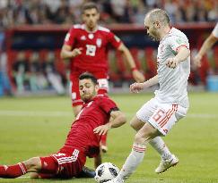 Football: Iran vs Spain at World Cup