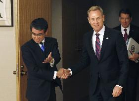 Acting U.S. defense secretary in Japan