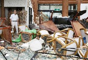 Aftermath of Typhoon Faxai in Chiba