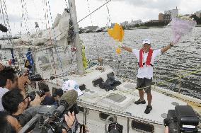 77-yr-old yachtsman completes 8th around-the-world journey