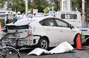 Elderly driver crashes into 4 vehicles in Japan