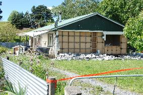 Aftermath of quake in New Zealand