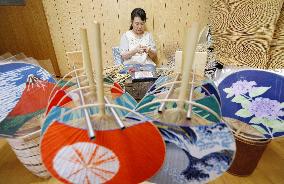 Traditional "Boshu Uchiwa" at production peak