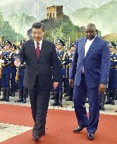 Gambian president in China