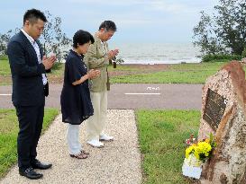 Kin of Japanese killed in WWII sub sinking visit memorial