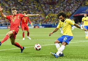 Football: Belgium vs Brazil at World Cup