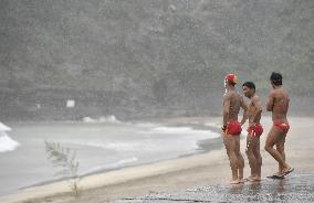 Typhoon in Japan