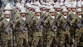 GSDF troop inspection ceremony