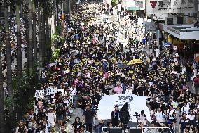 Fresh mass protest in Hong Kong