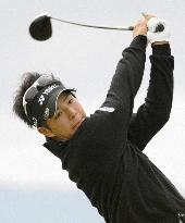 Ishikawa practices at Turnberry for British Open