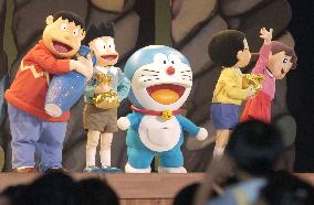 Cartoon character Doraemon performs at Aichi Expo