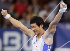 Mizutori takes bronze in horizontal bar, 4th medal at world's