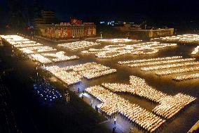 Celebration parade in Pyongyang