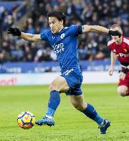 Leicester City striker Shinji Okazaki