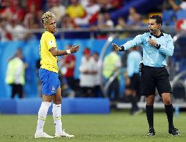 Football: Brazil vs Switzerland at World Cup