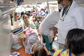 Mobile hospital in India