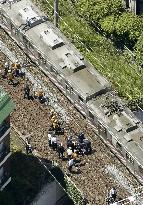 Tobu Railway train derailed