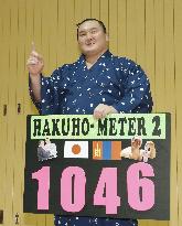 Sumo: Hakuho gets 1,046th win, one shy of Kaio's all-time record