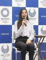 Refugee swimmer Mardini visits Tokyo Olympics organizing committee