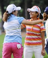 Mika, Ai Miyazato at U.S. Women's Open