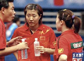 Wang Nan, Guo Yan down in table tennis