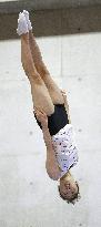 Trampoline: World champion Hikaru Mori at training