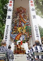 Decorated festival float in Fukuoka
