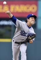 Maeda baffles Rockies in historic fourth start