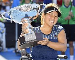 Kamiji claims 1st Australian Open wheelchair singles title