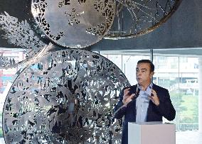 Nissan unveils sculpture to celebrate its business reconstruction