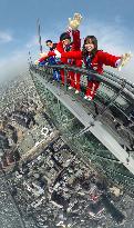 Thrilling walk at Japan's tallest building