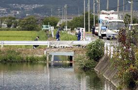 Headless, limbless body found in drainage in western Japan