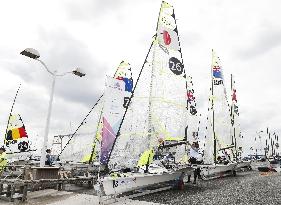 Sailing World Cup begins at 2020 Tokyo Olympics venue